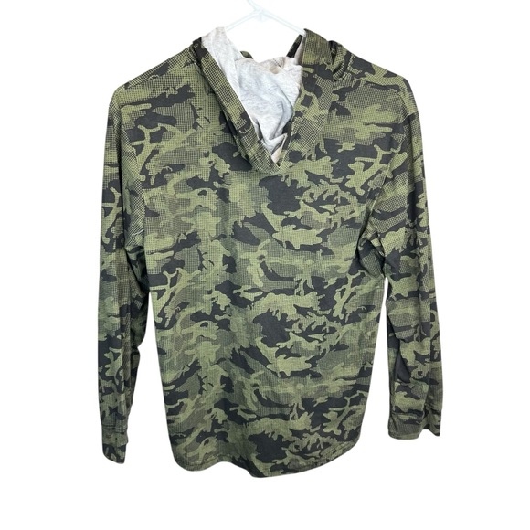 Univibe Green Camo Hoodie tee shirt - Picture 2 of 5
